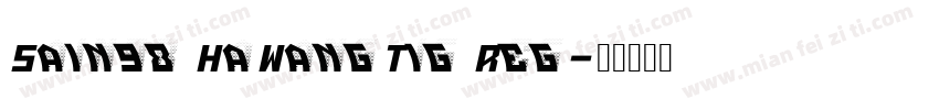Sain98 HaWangTig Reg字体转换